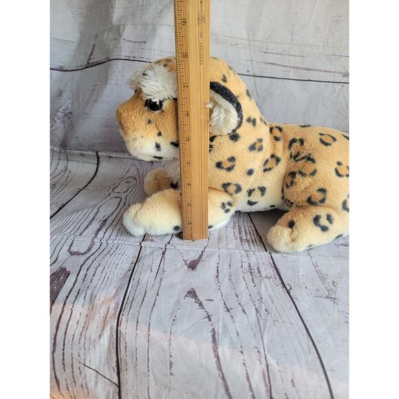 Fiesta Lying Leopard Plush 13" Stuffed Animal Jungle Cheetah Realistic - Picture 10 of 10